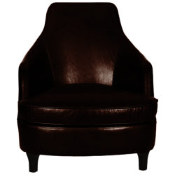 Halo Sebastian Aniline Leather Armchair Old Saddle Mocha